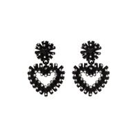 SSENSE Exclusive Black 3D Printed Crush Earrings 221198F022005