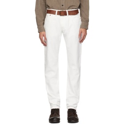White Slim Fit Jeans 241435M186001