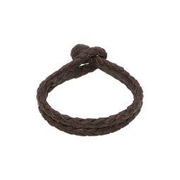 Brown Leather Bracelet 241435M142002