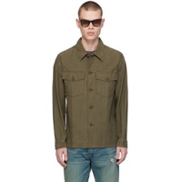 Green Oversized Shirt 241435M192025