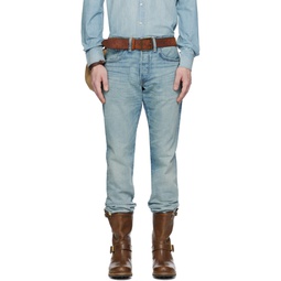 Blue Slim Fit Jeans 241435M186002