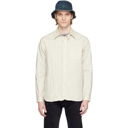 Off White Striped Shirt 231435M192025