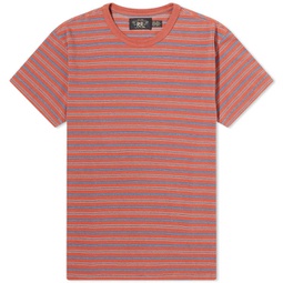 RRL Stripe T-Shirt Orange Multi