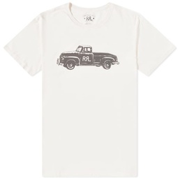 RRL Truck Logo T-Shirt Paper White