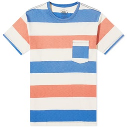 RRL Norman Stripe T-Shirt Red, Blue & White