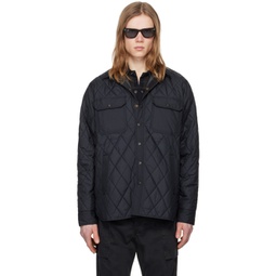 Black Quilted Jacket 241435M180004
