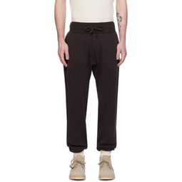 Black Garment-Dyed Sweatpants 241435M190002