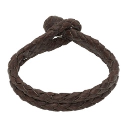 Brown Leather Bracelet 241435M142002