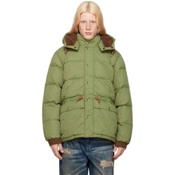 Green Quilted Jacket 232435M178001