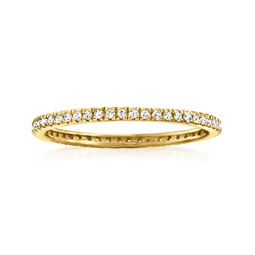by ross-simons diamond eternity ring in 14kt yellow gold