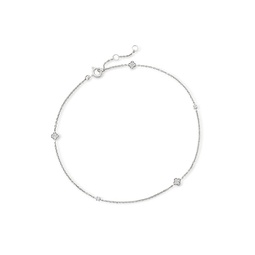 by ross-simons diamond anklet in sterling silver
