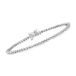 by ross-simons diamond tennis bracelet in sterling silver