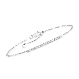 by ross-simons diamond bar bracelet in sterling silver