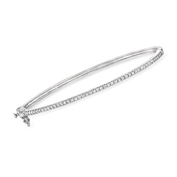 by ross-simons diamond bangle bracelet in sterling silver