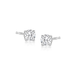 by ross-simons diamond stud earrings in sterling silver