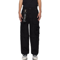 Black Multi Pocket Cargo Pants 241702M188001