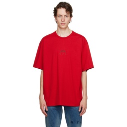 Red Oversized T Shirt 232702M213010