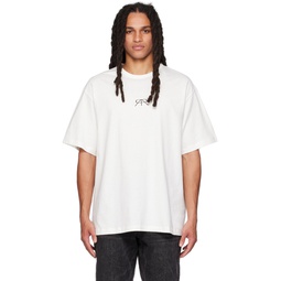 White Oversized T Shirt 232702M213004