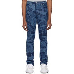 Blue Slim Jeans 241702M186017