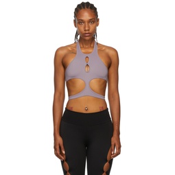 SSENSE Exclusive Purple Cut Out Sport Bra 221434F511001