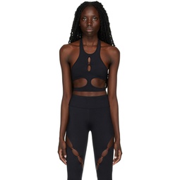 SSENSE Exclusive Black Cut Out Sport Bra 221434F511000