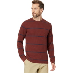 Mens RVCA Day Shift Stripe Long Sleeve Thermal