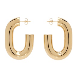 Gold XL Link Earrings 241605F022003
