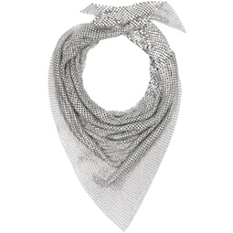 Silver Pixel Scarf Necklace 241605F023006