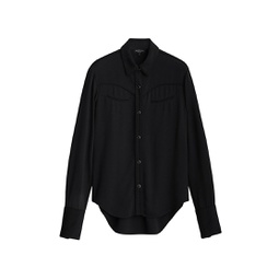 Cleo Piped-Trim Workshirt