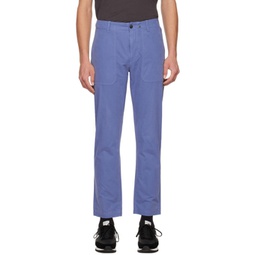 Blue Cliffe Trousers 231055M191004