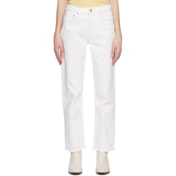 White Harlow Jeans 231055F069055