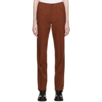Brown Jacey Trousers 231055F087002
