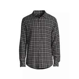 Regular-Fit Lennox Brushed Plaid Shirt