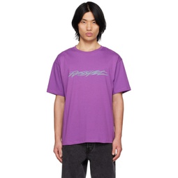 Purple Printed T-Shirt 231361M213001