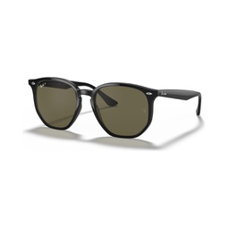 Unisex Polarized Low Bridge Fit Sunglasses RB4306F 54