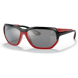 Ray-Ban Rb4366m Scuderia Ferrari Collection Square Sunglasses