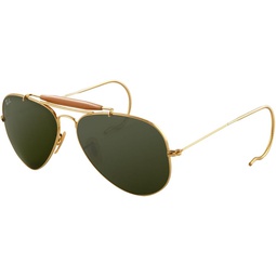 Ray-Ban Outdoorsman 3030 Aviator Sunglasses with Wire Wrap Ears