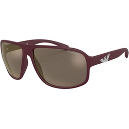 Armani EA4130 Sunglasses 57515A-63 -, Light Brown Mirror Gold EA4130-57515A-63