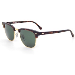 New Ray Ban Clubmaster RB3016 990/58 Tortoise/ Grenn Classic Polarize 49mm Sunglasses