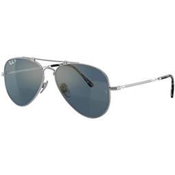 Ray-Ban RB8125m Titanium Aviator Sunglasses