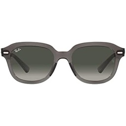 Ray-Ban Unisex Sunglasses Opal Dark Grey Frame, Grey Lenses, 51MM
