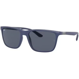 Ray-Ban RB4385 Rectangle Sunglasses for Men + BUNDLE With Designer iWear Complimentary Eyewear Kit