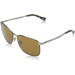 Persol PO2463S Sunglasses 108853 Miller Silver-Black/Brown Lens 59mm