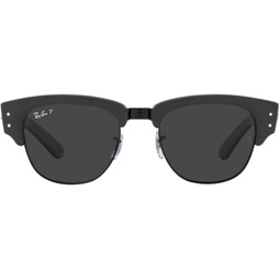 Ray-Ban Unisex Sunglasses Grey On Black Frame, Black Lenses, 53MM