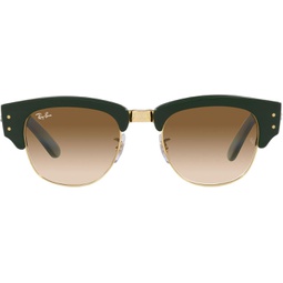 Ray-Ban 0RB0316S13685150 Mega Clubmaster Green On Arista Clear Gradient Brown Lens