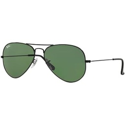 Ray-Ban RB3025 Aviator Metal Unisex Sunglasses For Men For Women + VISIOVA Accessories Bundle Kit
