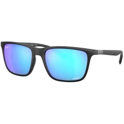 Ray-Ban RB4385 Rectangle Sunglasses for Men + BUNDLE With Designer iWear Complimentary Eyewear Kit