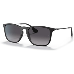 Ray-Ban Man Sunglasses Black Frame, Light Grey Gradient Dark Grey Lenses, 54MM