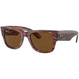Ray-Ban Mega Wayfarer RB0840SF Square Sunglasses for Men for Women + BUNDLE With Designer iWear Complimentary Eyewear Kit