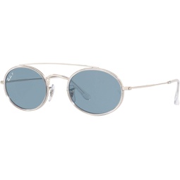 Ray-Ban RB3847N - 003/02 Sunglasses SILVER w/BLUE 52mm